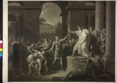 Morte da Virgínia de Friedrich Heinrich Fuger