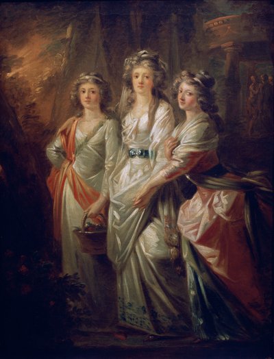 As condessas Elisabeth, Christiane e Marie Karoline von Thun de Friedrich Heinrich Fuger