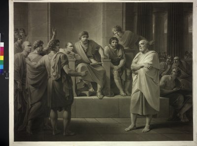 Sócrates perante os juízes de Friedrich Heinrich Fuger