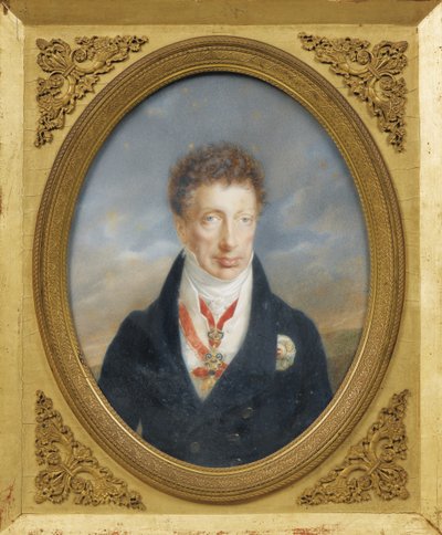 Arquiduque Carlos da Áustria 1771-1847, Duque de Teschen, c. 1823 de Friedrich Johan Gottlieb Lieder