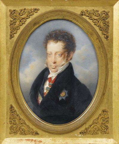 Arquiduque Louis da Áustria (1784-1864) par Lieder, Friedrich Johan Gottlieb (1780-1859), c. 1823 - Aguarela, Gouache em cartão, 21,2x16 - Colecção Privada de Friedrich Johann Gottlieb Lieder