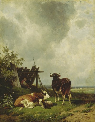 As vacas, do século XIX de Friedrich Johann Voltz