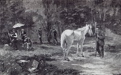 O Modelo do Paciente, de &39;Leisure Hour&39;, 1888 (gravura) de Friedrich Kallmorgen