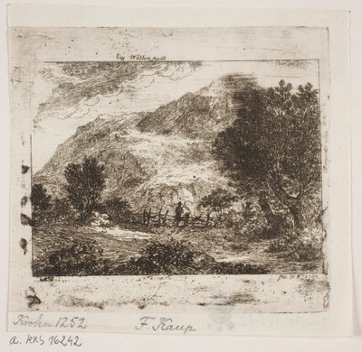 Paisagem em Wallenstadt de Friedrich Kaup