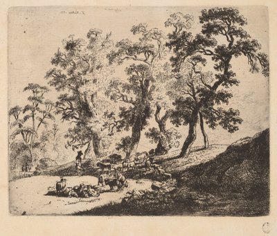 Paisagem com pastores de Friedrich Müller