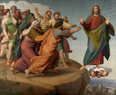 Cristo escapa aos fariseus de Friedrich Overbeck