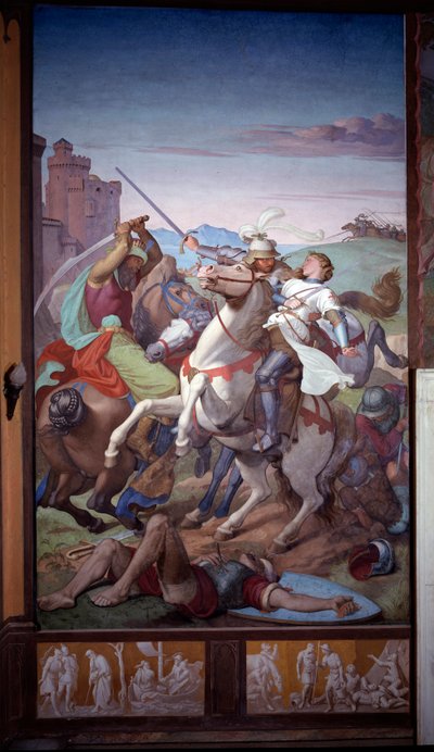 O casal Odorado e Gildippe - Fresco de Friedrich Overbeck