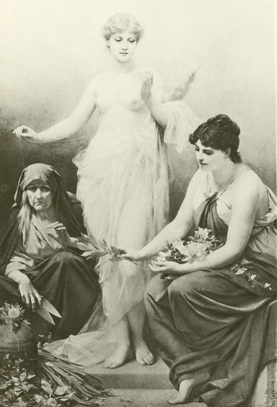 Os destinos (gravura) de Friedrich Paul Thumann