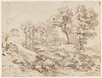 La Serpentara perto de Olevano, 1829. de Friedrich Preller