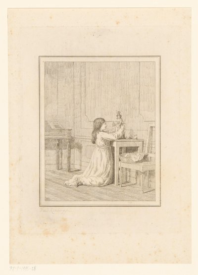 Rapariga com boneca
Cenas da vida quotidiana em Itália (título da série)
Figura prese dal vero (título da série sobre o objecto) de Friedrich Rehberg