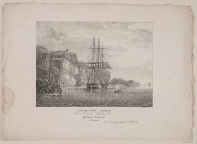 A fragata Freya de Friedrich Thøming