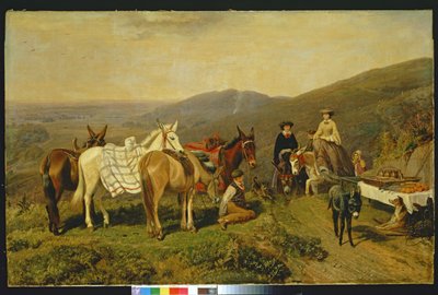 Nas colinas de Malvern, 1858 de Friedrich Wilhelm Keyl