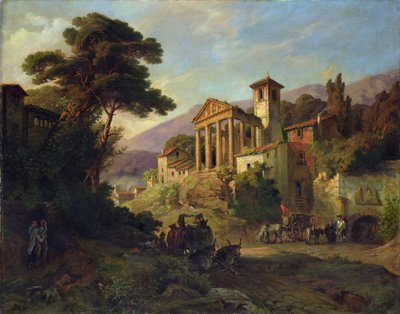 Paisagem Italiana, 1871 de Friedrich Wilhelm Mueller
