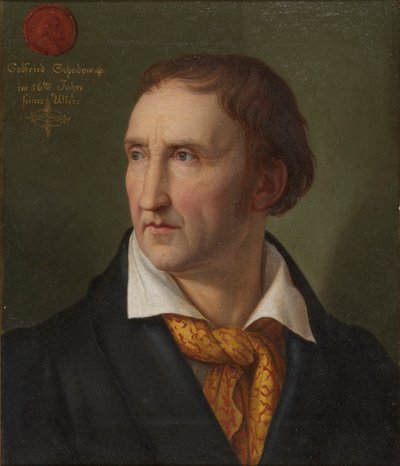 Retrato de Johann Gottfried Schadow 1764-1850, 1819. de Friedrich Wilhelm von Schadow