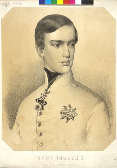 Imperador da Áustria Franz Joseph I de Friedrich von Amerling