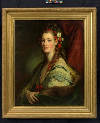 Marie Paterno, nascida Nemetschke, mais tarde Amerling e Hoyos (quarta mulher do artista) de Friedrich von Amerling