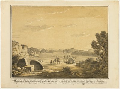 Ruínas do Templo de Júpiter em Agrigente de Friedrich von Gärtner