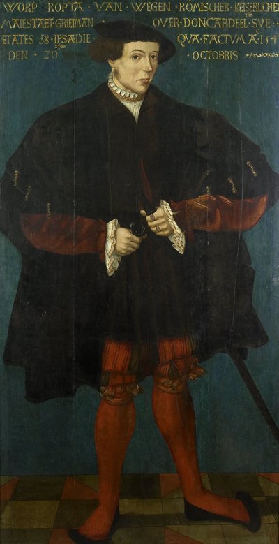 Retrato de Worp van Ropta, Magistrado Chefe do Dongeradeel Oriental de Friese School 1542