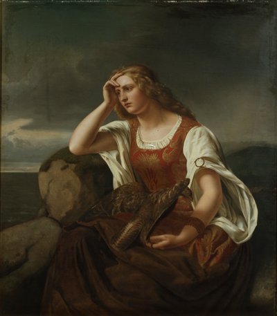 Ingeborg junto ao oceano de Fritz Jensen
