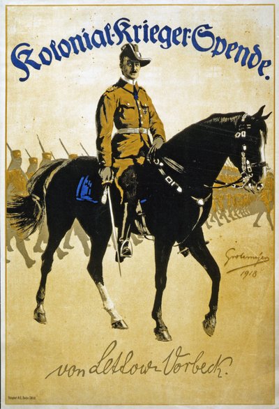 Doação do Guerreiro Colonial, pub. Berlim de Fritz Grotemeyer