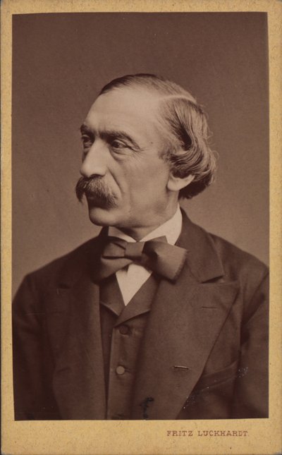 Retrato do compositor Carl Evers 1819-1875, antes de 1875. de Fritz Luckhardt