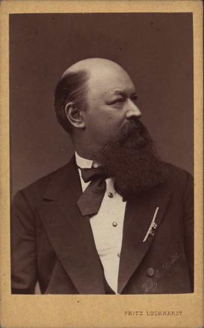 Retrato do compositor Franz von Suppè 1819-1895, c. 1880. de Fritz Luckhardt