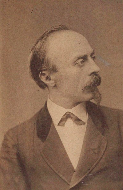 Retrato do compositor Hans von Bülow 1830-1894, c. 1875 de Fritz Luckhardt