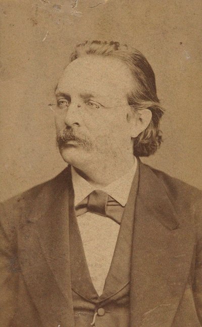 Retrato do organista e compositor Edmund Kretschmer 1830-1908, c. 1880 de Fritz Luckhardt