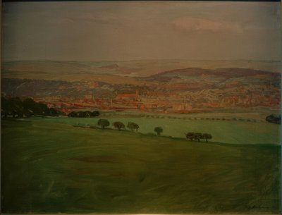 Vista de Weimar a partir do Ettersberg de Fritz Mackensen