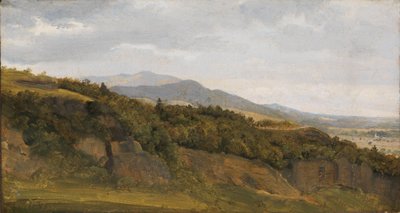 Paisagem alemã com vista para um vale amplo de Fritz Petzholdt