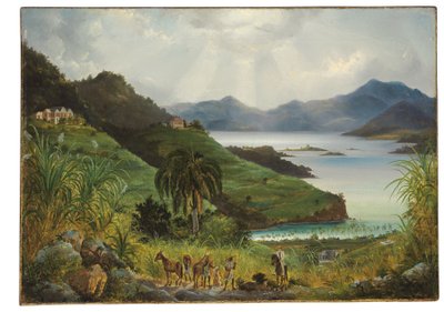 Cruz Bay; Cinnamon Bay, Antilhas Dinamarquesas (Ilhas Virgens Americanas) de Fritz Siegfried Georg Melbye