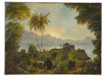 Cruz Bay; Cinnamon Bay, Antilhas Dinamarquesas (Ilhas Virgens Americanas) de Fritz Siegfried Georg Melbye