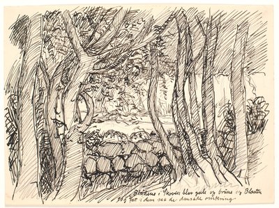 As folhas da floresta ficaram amarelas e marrons... de Fritz Syberg