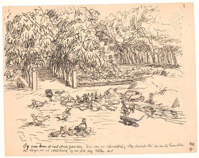 E então eles entraram no Jardim dos Patos... de Fritz Syberg