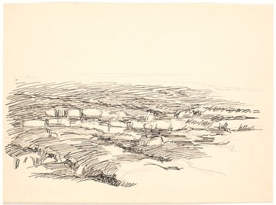 Estudo para uma paisagem de pântano de Fritz Syberg