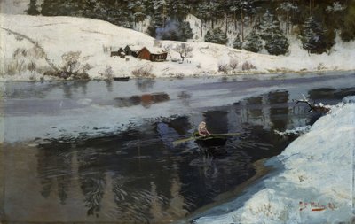 Inverno no rio Simoa de Fritz Thaulov
