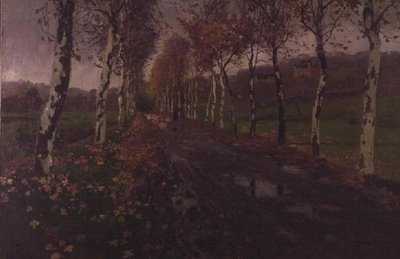 A Avenida das Bétulas de Prata de Fritz Thaulow