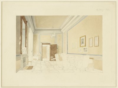 Design (?) para um interior de Fritz Werner