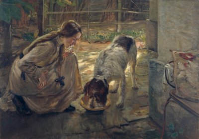 Alimentação dos cães de Fritz von Uhde