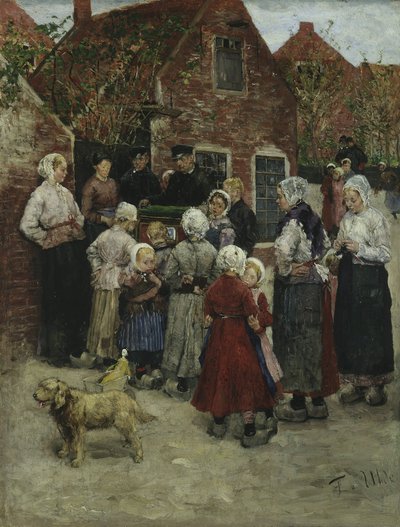 Tocador de realejo em Zandvoort de Fritz von Uhde