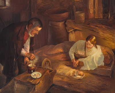 Na noite de natal de Fritz von Uhde