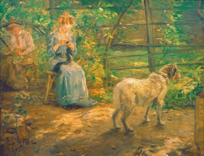 Sob o sol de outono de Fritz von Uhde
