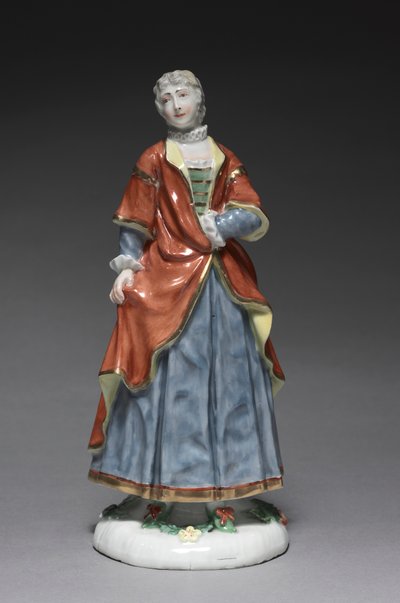 Figura de comédia italiana: Isabella, c. 1753. de Fürstenberg Porcelain Factory
