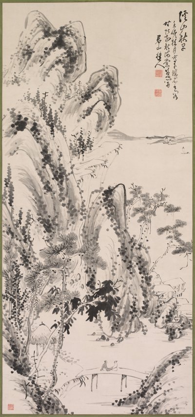 Paisagem com Figuras de Fujimoto Tesseki