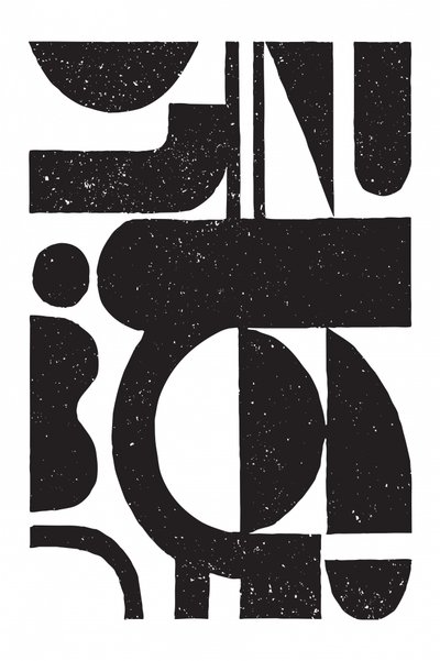 Formas abstratas com textura de Fun Qui