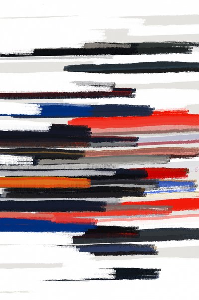 Pinceladas vibrantes - Abstrato de Fun Qui