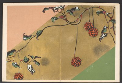 Shasei sôka môyô, padrões de plantas e flores da vida de Furuya Korin