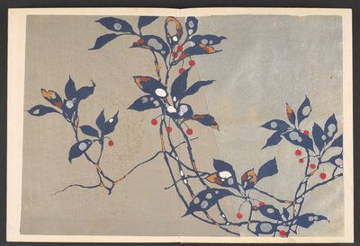 Shasei sôka môyô, Padrões de plantas e flores da vida de Furuya Korin