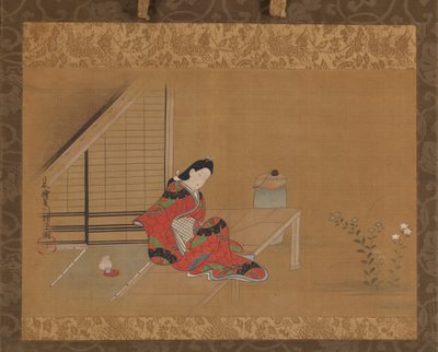 Jovem na Varanda, segunda metade do século XVII. de Furuyama Moroshige