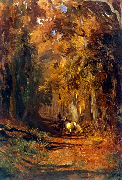 Floresta no Outono cerca de 1870 (pintura) de Fyodor Alexandrovich Vasilyev